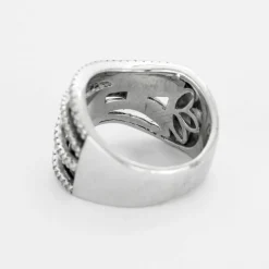 Bague or blanc diamants