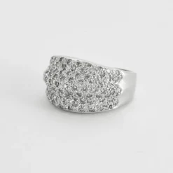 Bague or blanc Diamants