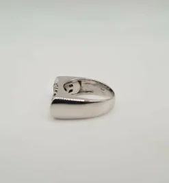 Bague or blanc diamants