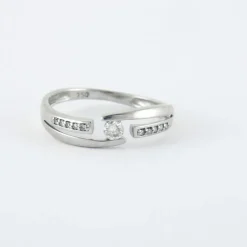 Bague Or blanc diamants