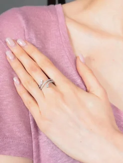 Bague Or Blanc Diamants