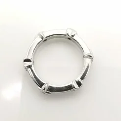 Bague or blanc diamants
