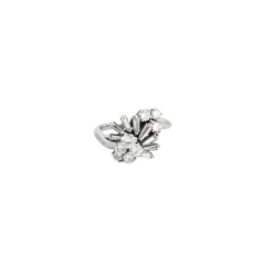 Bague or blanc diamants 1ct