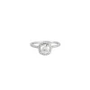Bague or blanc diamants 0.82ct
