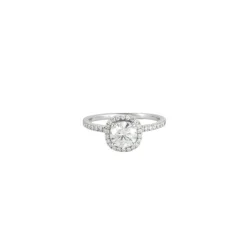 Bague or blanc diamants 0.82ct