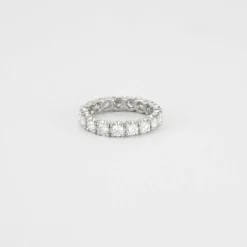 Bague or blanc diamants 2.40ct