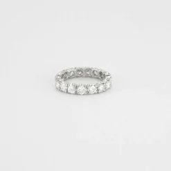 Bague or blanc diamants 2.40ct