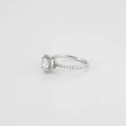 Bague or blanc diamants 0.82ct