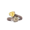 Bague Or blanc Diamants et Saphirs