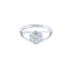 Bague or blanc diamants modèle marguerite