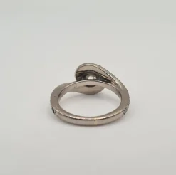 Bague or blanc diamants naturels