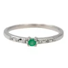 Bague Or blanc Emeraude