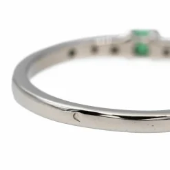 Bague Or blanc Emeraude