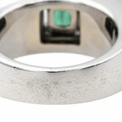 Bague Or blanc Emeraude