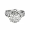 Bague or blanc et diamants