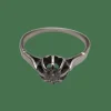 Bague or blanc et diamant