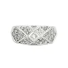 Bague or blanc et diamants