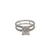 Bague or blanc et diamants