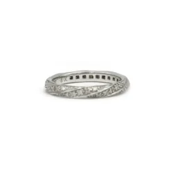 Bague or blanc et diamants