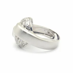 Bague or blanc et diamants