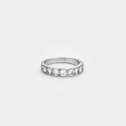 BAGUE OR BLANC ET DIAMANTS