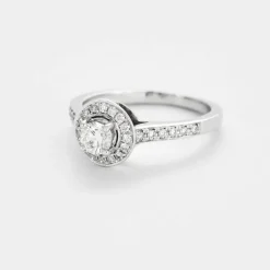 Bague or blanc et diamants