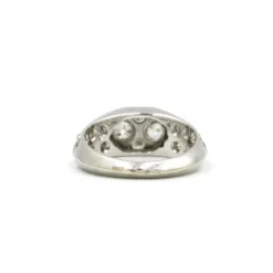 Bague or blanc et diamants