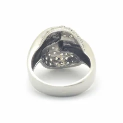 Bague or blanc et diamants