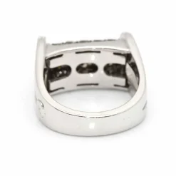 Bague Or blanc et Diamants Champagne