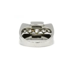 Bague or blanc et diamants