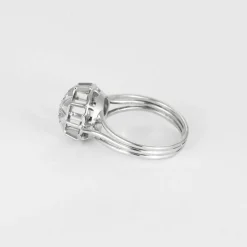Bague or blanc et diamants