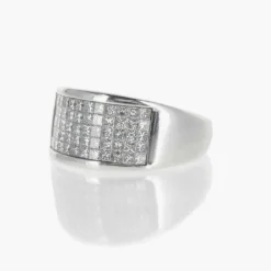 Bague Or blanc et Diamants Brillants