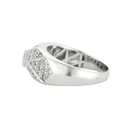 Bague or blanc et diamants