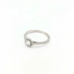 Bague or blanc et diamants