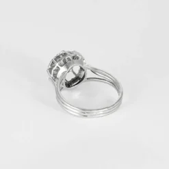 Bague or blanc et diamants