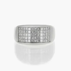 Bague Or blanc et Diamants Brillants