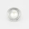 Bague or blanc et perle mabé