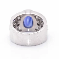 Bague Or Blanc et Saphir CASHEMIRA