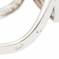 Bague Or blanc Grenat Almandin