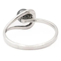 Bague Or blanc Hématite