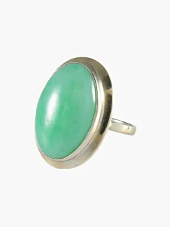 Bague Or Blanc Jade