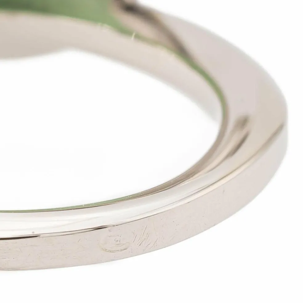 Bague or blanc Jade Jadéite