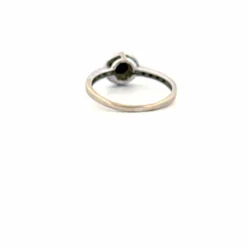 Bague Or Blanc 18k & Diamant Noir