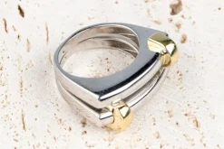 Bague Or blanc Or jaune