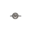 Bague or blanc palladié sertie de diamants naturels