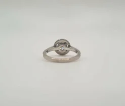 Bague or blanc palladié sertie de diamants naturels