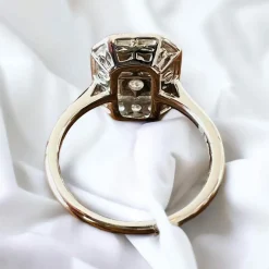 Bague Or Blanc Pavage De Brillants
