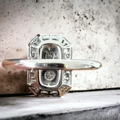 Bague Or Blanc Pavage De Brillants