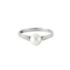 Bague Or blanc Perle de culture