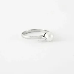 Bague Or blanc Perle de culture